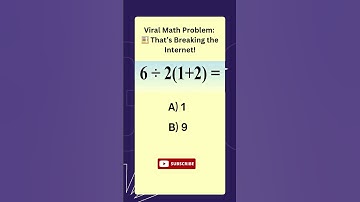 Viral Math Problem  🧮 That’s Breaking the Internet! #quiztime #funquiz