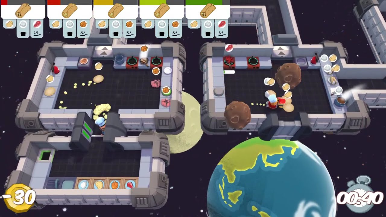 BEKERJASAMA MEMASAK DI LUAR ANGKASA?! | Overcooked (Campaign Mode)