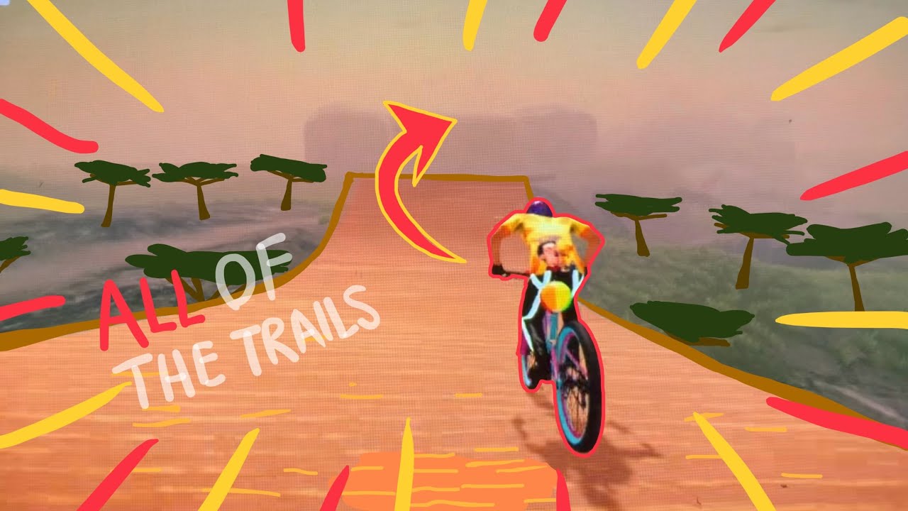 Drylands National Park, THE FLOWY, SUNSETY AND SWEET MAP! *ALL OF THE TRAILS* [ Descenders ]