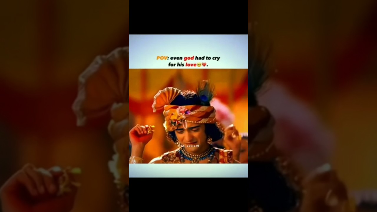 Even God had to cry for his love💔🥀Radha Krishna sad scene #shortsviral#shortsfeed#radhakrishna#viral