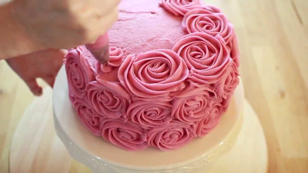 Torta Con Le Rose Youtube