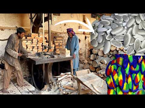 How Surprisingly Traditional Clothes Washing Brushes Are Mass Produced! Satisfying Making Process