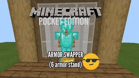 Armor Swapper MCPE in NEITHER UPDATE(This have 6 armor stand) -Redstone Tutorial