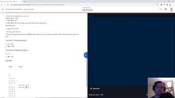 Google Code Jam 2020 Finals Screencast