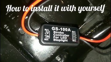 Strobe Controller For LED Stoplight (GS-100A) - How To Install It With Yourself In Pulsar 150CC