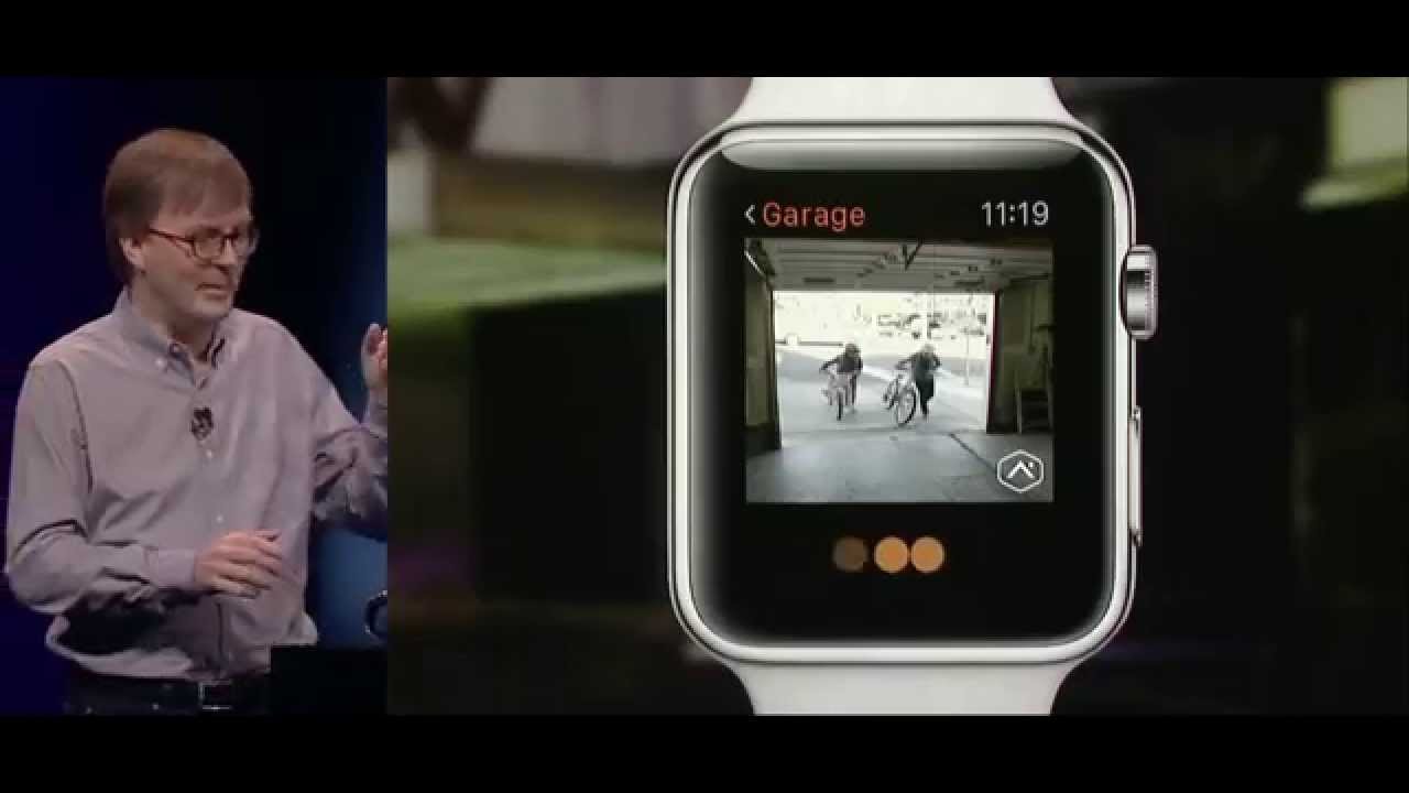 app on Apple Watch featured on stage at Apple
