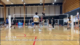 Volleyball 1 Year Spike Progression