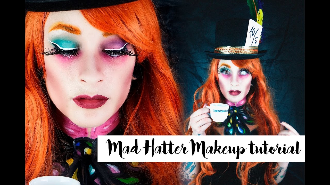 Mad Hatter Make Up Tutorial Halloween 2016 YouTube