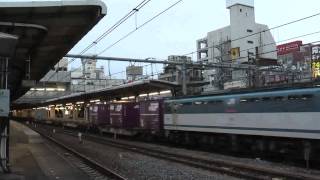 【JR貨】EF65牽引 高速貨物 8074レ 大宮通過 (HD)