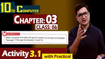 10th Computer | Activity 3.1 | Chapter 03 | Class 06 | Syed Bakht