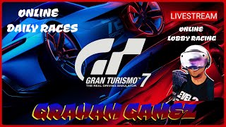 GT7 [PSVR2 PS5] ONLINE LOBBIES & DAILY RACES LIVESTREAM #grahamgamez