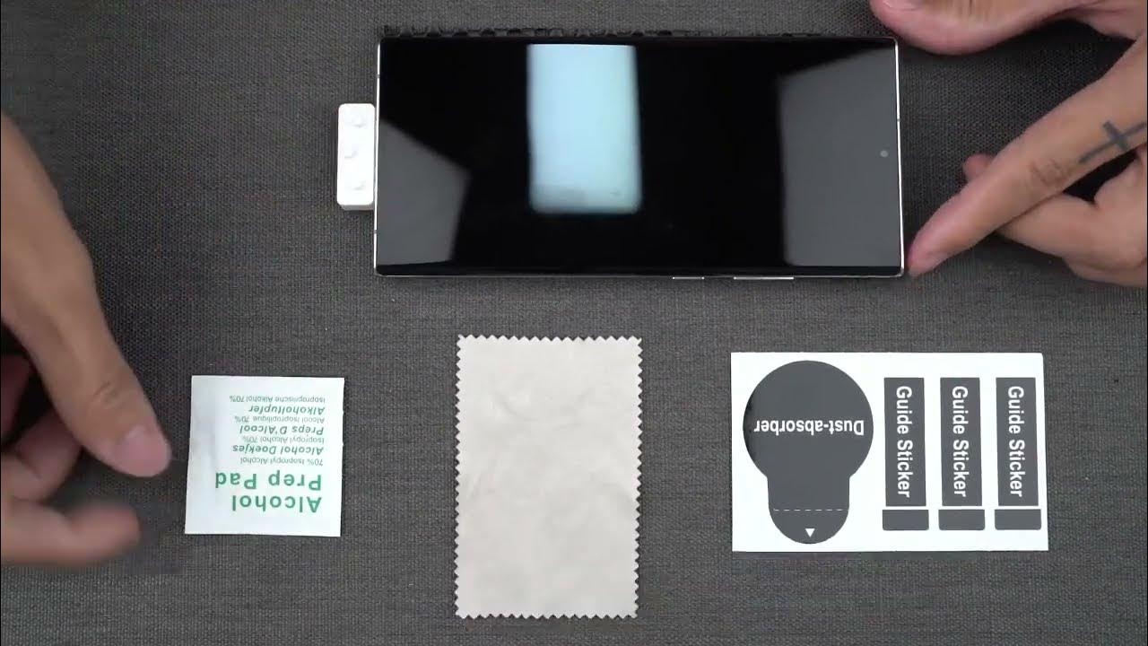 Installing SelfHealing Screen Protector on Galaxy Note 20 Ultra Step