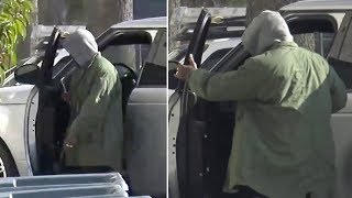 Kanye West Keeps A Low Profile At The Studio Amid Kar-Jenner Baby Excitement