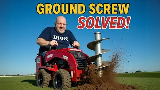 DIY Ground Screw Installation SOLVED! Chiko USA Ground Mount + Sunbelt Rentals Toro Dingo