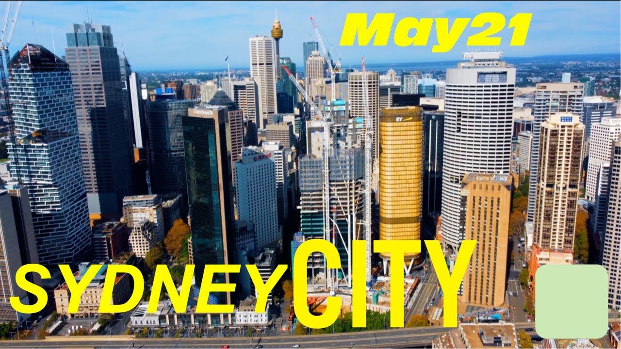Sydney City Skyline May 2021 Opera House Harbour Bridge Skyscrapers CBD