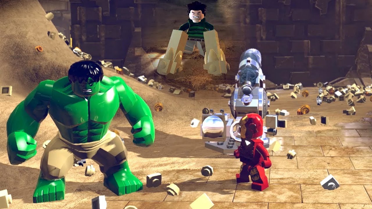 Super Villain Sand Man Level Crossing By HULK Iron Man LEGO Marvel super-villain-sand-man-level-crossing-by-hulk-iron-man-lego-marvel