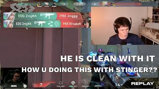 Sliggy Reacts To KangKang RIDICULOUS STINGER KILLS Against PRX In CHAMPIONS