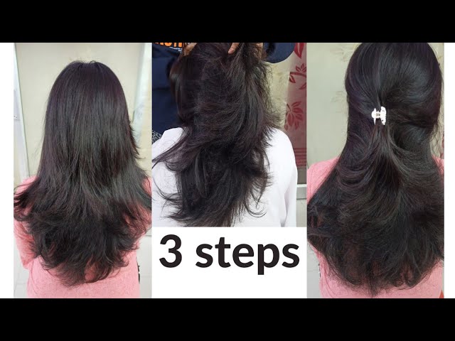 3 Step Hair Cut. 3 Step Haircut For Long Hair.Hair Cutting For Girls.Hair  Cut For Girls Short Hair. - Youtube