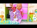 Play Baby Born Doll Dress up for Vacation Trip! Play Toys travel routine