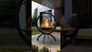 Flying on Chains Fire Pit V2 | Floating Metal Design | CNC DXF & SVG Files