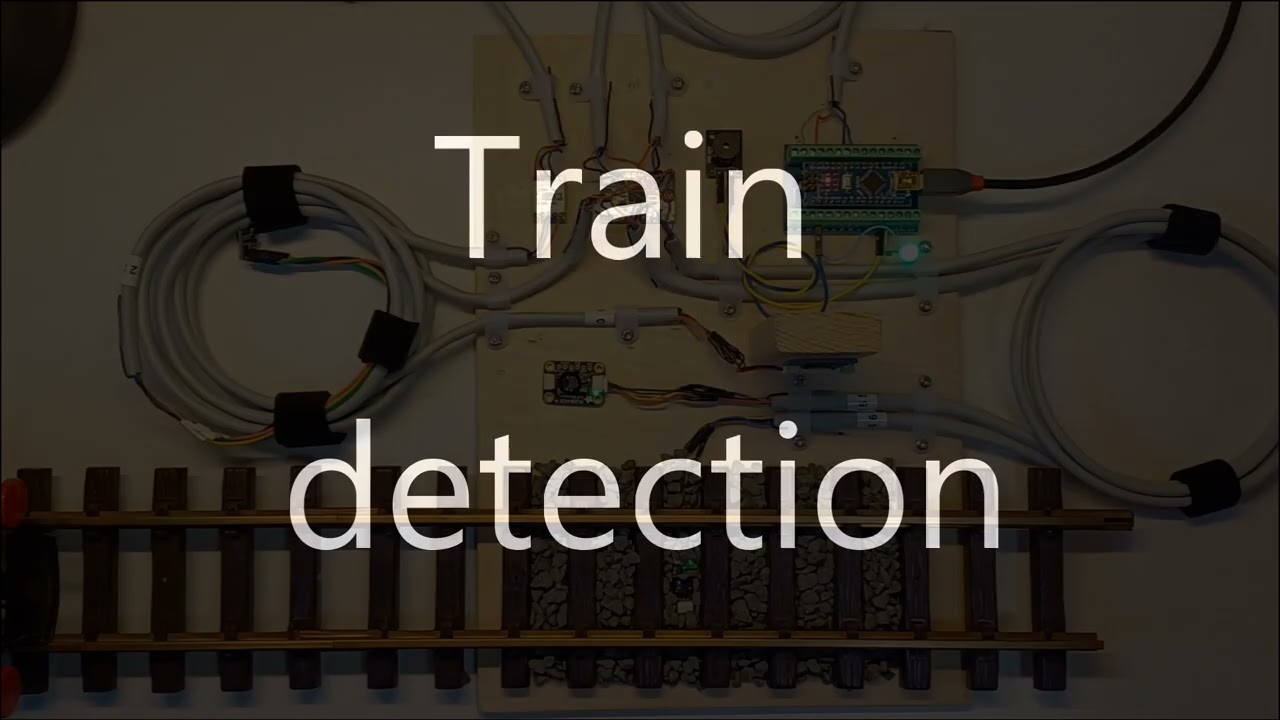 Train detection with VL53L4CD laser sensor