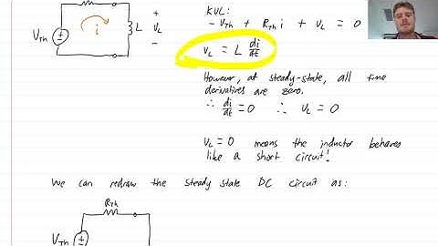 EG1012 Week 11 Video 1 - The steady state DC behaviour of inductors and capacitors