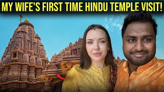 My Wife’s First Time visiting Hindu Temple in Mumbai 🇮🇳|| Emotional Moment ||