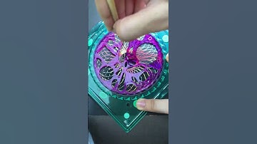 Colorful Spirograph ASMR Spirals | Relaxing & Soothing Audio! #art #shorts #spirograph #asmr #2024