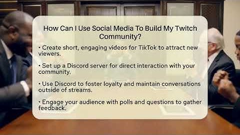 How Can I Use Social Media To Build My Twitch Community? - Everyday-Networking