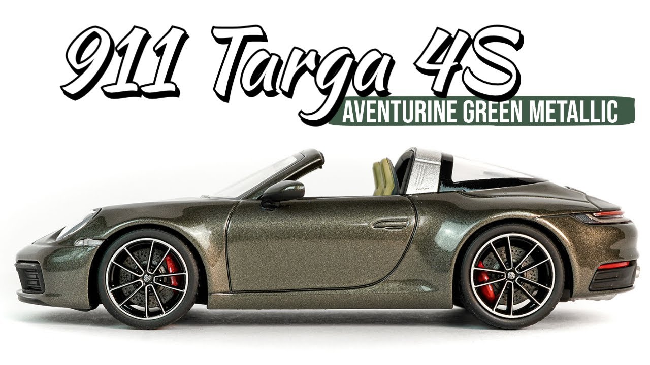 The cheap 911 (992) TARGA 4S MODEL CAR is also stunning! 1/43 scale  Minichamps diecast Porsche