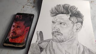 hritik Roshan Drawing | realistic Drawing Hritik Roshan screenshot 4