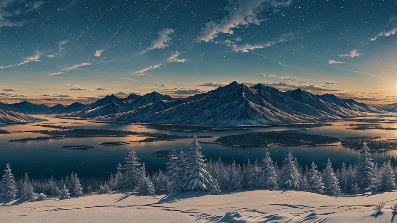 "Snowfall's Lullaby: Gentle Winter Slumber"