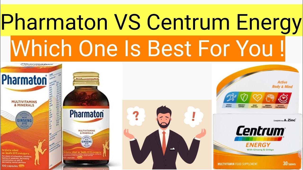 What is The Difference Between Pharmaton and Centrum Energy/ Health