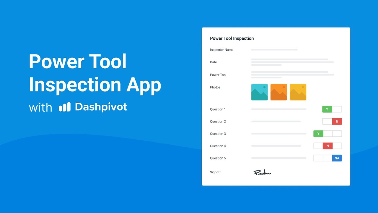 Optimise Power Tool Inspections with Dashpivot