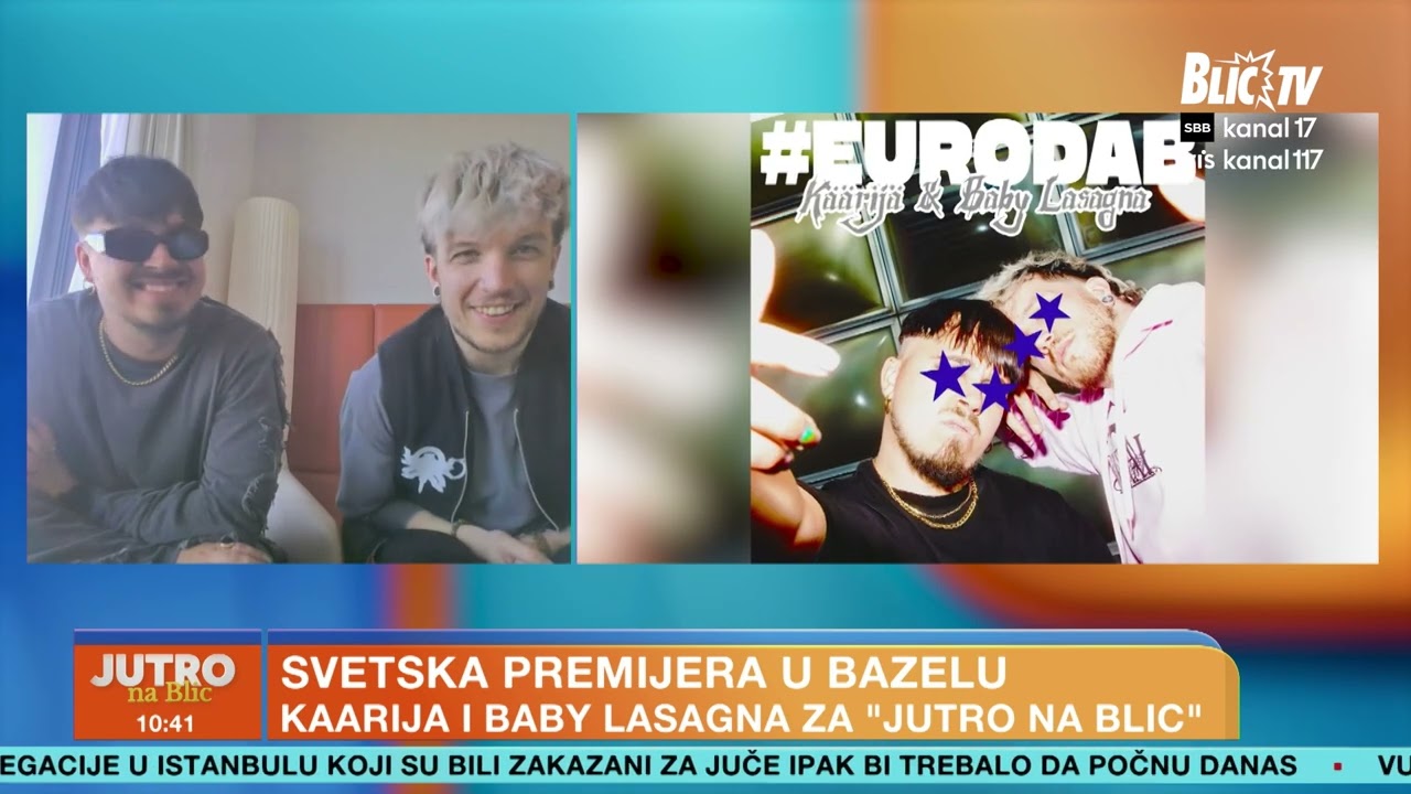KAARIJA i THE BABY LASAGNA ekskluzivno za JUTRO NA BLIC govorili o duetu, ESC i ranom ustajanju!