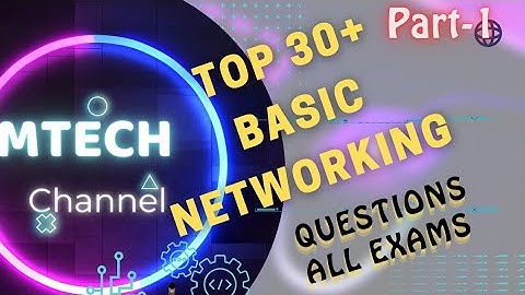 Part-1 Top 30+ Computer Networking Mcqs | Networking mcq questions and answers | MTech44