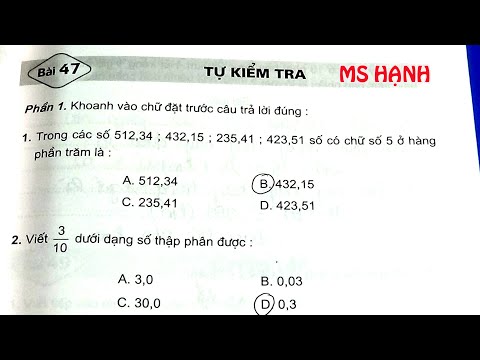 Video Vở Bài Tập Toán 5 Bài 47 Trang 59+60: Tự Kiểm Tra... - YouTube
