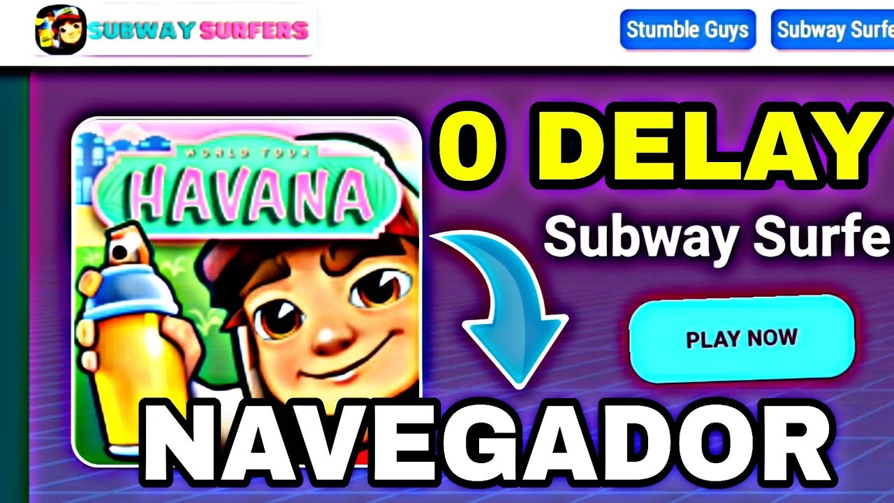 COMO JOGAR SUBWAY SURFERS SEM DELAY PELO NAVEGADOR 