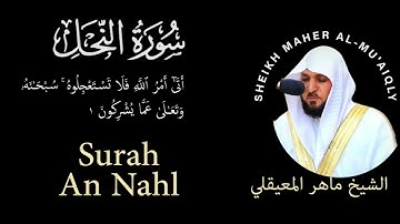 16 | Surah An-Nahl | سورة النحل | Sheikh Maher Al-Mu'aiqily | الشيخ ماهر المعيقلي | Chapter 16