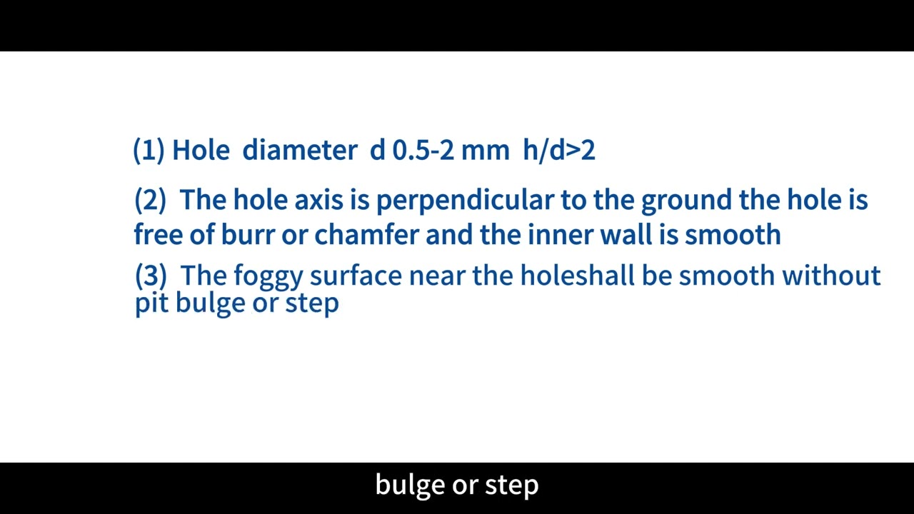 When drilling static pressure taps on a model surface