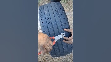 best way to plug a tire! #mobile #mechanic #tire #plug #tips #themoreyouknow
