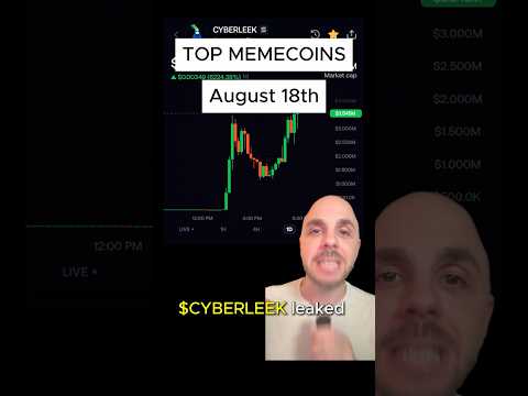 GTA6 Leaks and Clug the Mug | Memecoins August 18th  #memecoins #crypto #trading