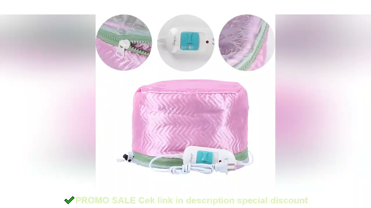 Adjustable PU+PVC Liner Hair Steamer Dryers Cap Electric Hair Heating Thermal Cap Treatment Hat SPA