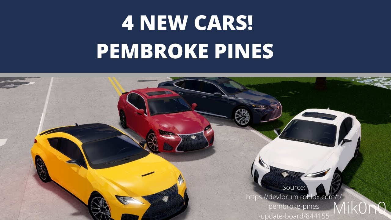 4 New Cars Pembroke Pines Mik0n0 Car26 Com - pembroke pines roblox cars