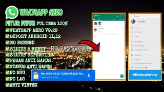WhatsApp Aero Update Terbaru V 9.29 Terbaru 2022 No Password Mediafire