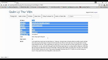 Quản Lý Thư Viện Sử Dụng Spring MVC, Spring Sercurity, Spring IOC