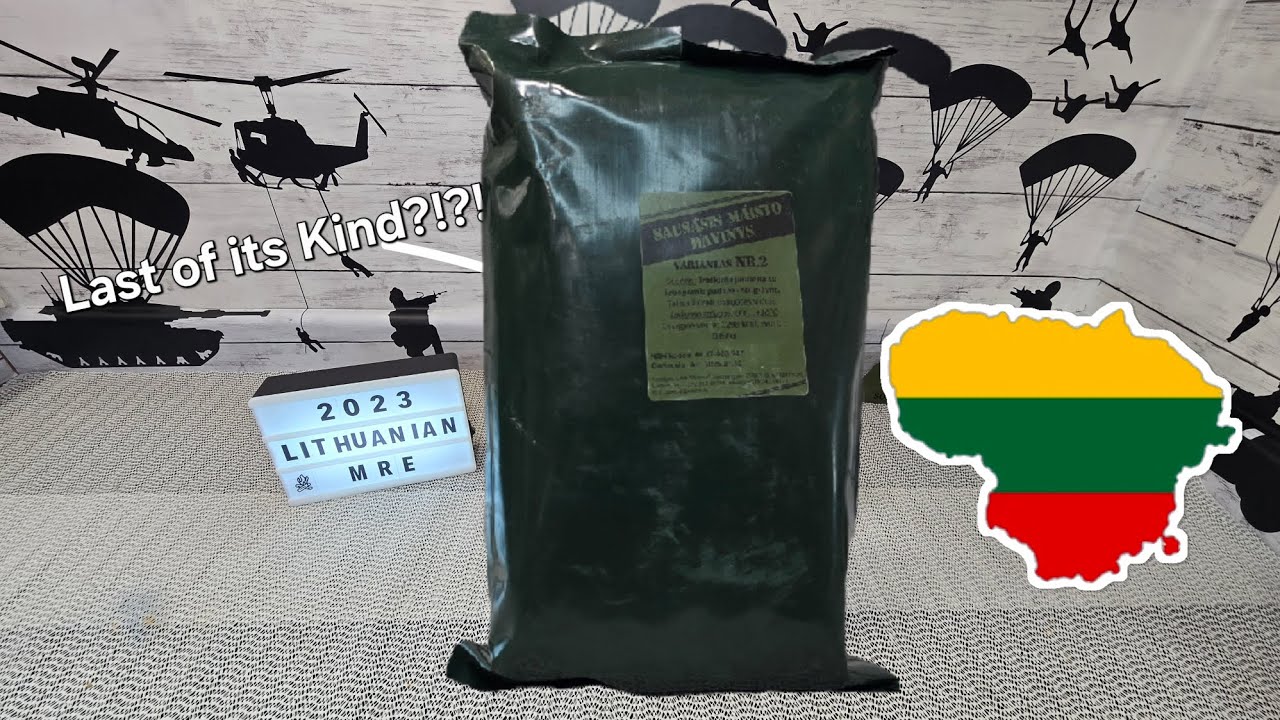 Lithuanian Military Ration MRE Review Meal Ready To Eat - YouTube