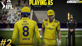 SEMI - FINALS | Playing IPL 2024 As MS Dhoni #2 In #cricket 24 #ipl2024