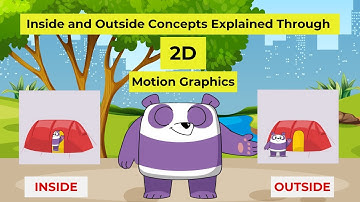 Fun 2D Animation for Kids | Inside and Outside Concepts Explained Through Motion Graphics