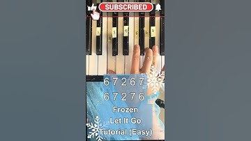 Frozen - Let It Go - Piano Tutorial (Easy) #shorts #piano #tutorial